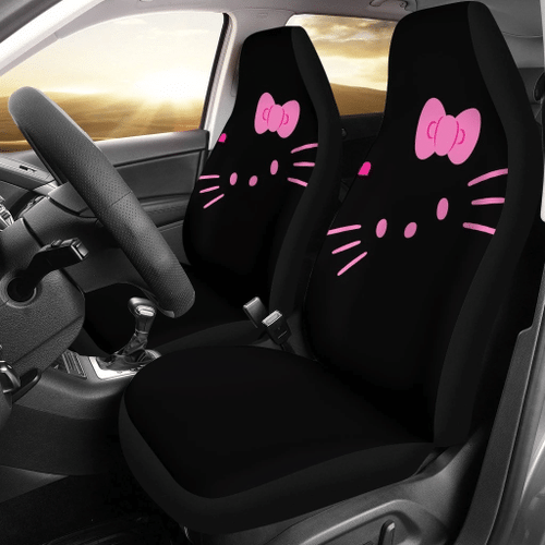 Hello Kitty Dark Pink Car Seat Covers