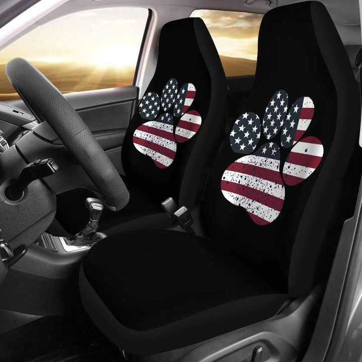 Dog Paw Flag Car Seat Covers Amazing Gift Ideas T032720