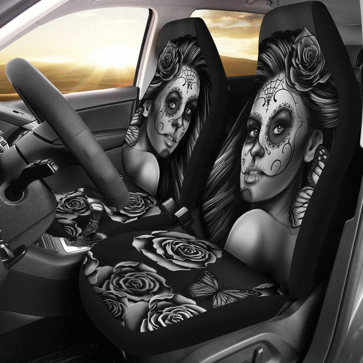 Calavera Girl Car Seat Covers Amazing Gift Ideas T091020