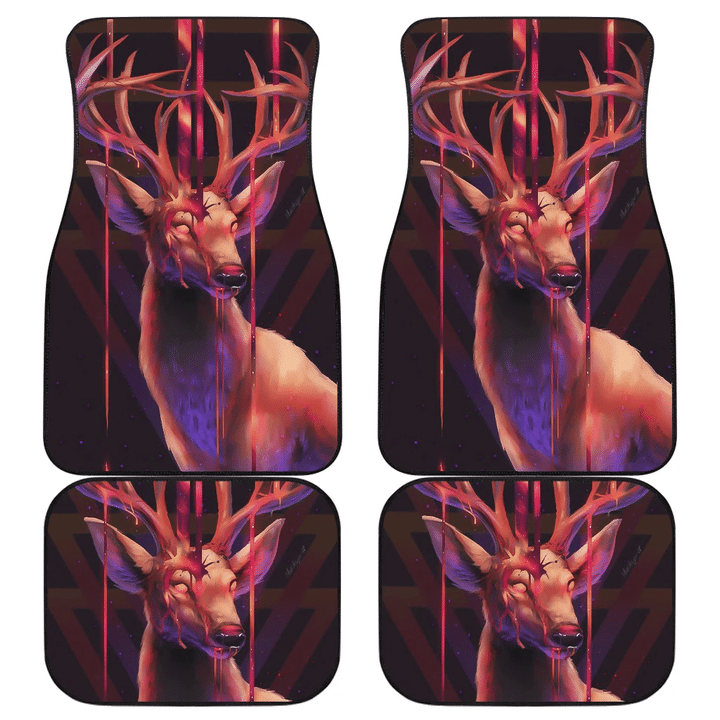Deer Art Design Car Floor Mats  Animals Fantasy H0119
