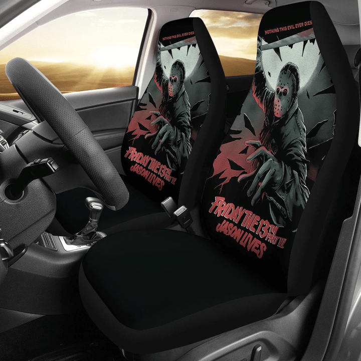 Friday The 13th Jason Voorhees Nothing This Evil Never Dies Car Seat Covers H063020