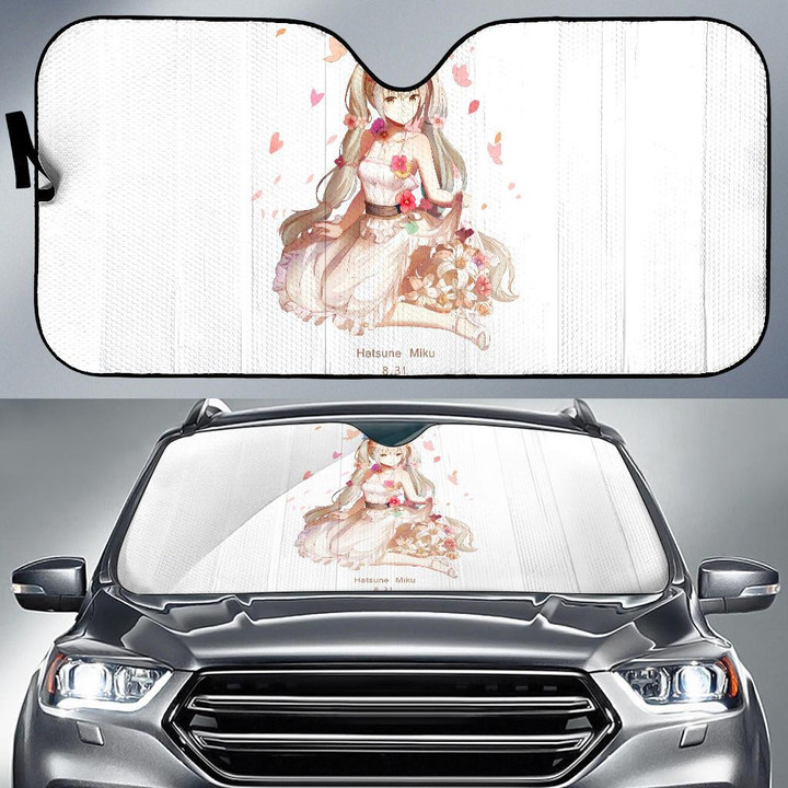 Hatsune Miku Vocaloid Art Car Sun Shade Anime Fan Gift T042120