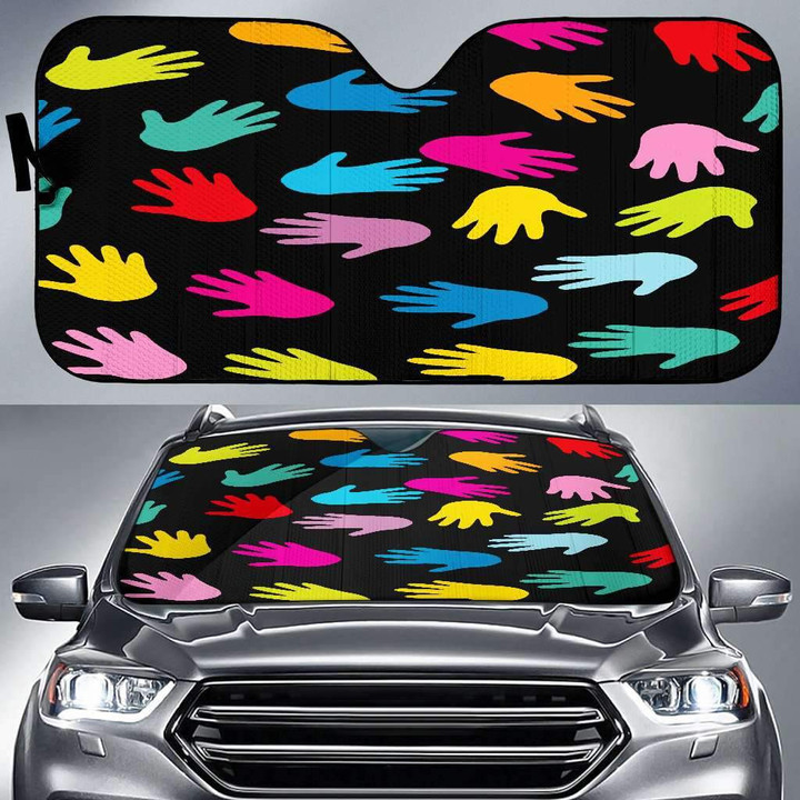 Autism Hands Car Sun Shades Amazing gift Ideas T05192022