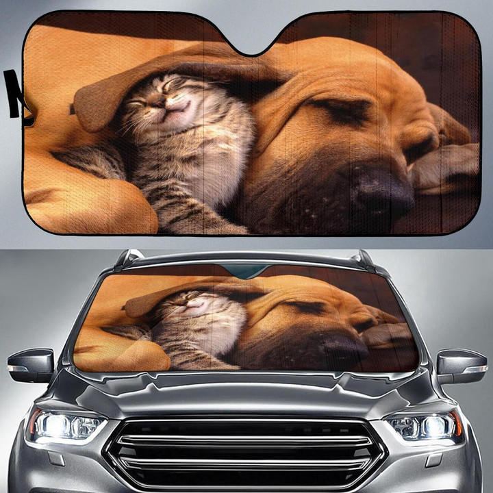 Dog And Cat Friends Car Sun Shades Amazing Gift Ideas T042022