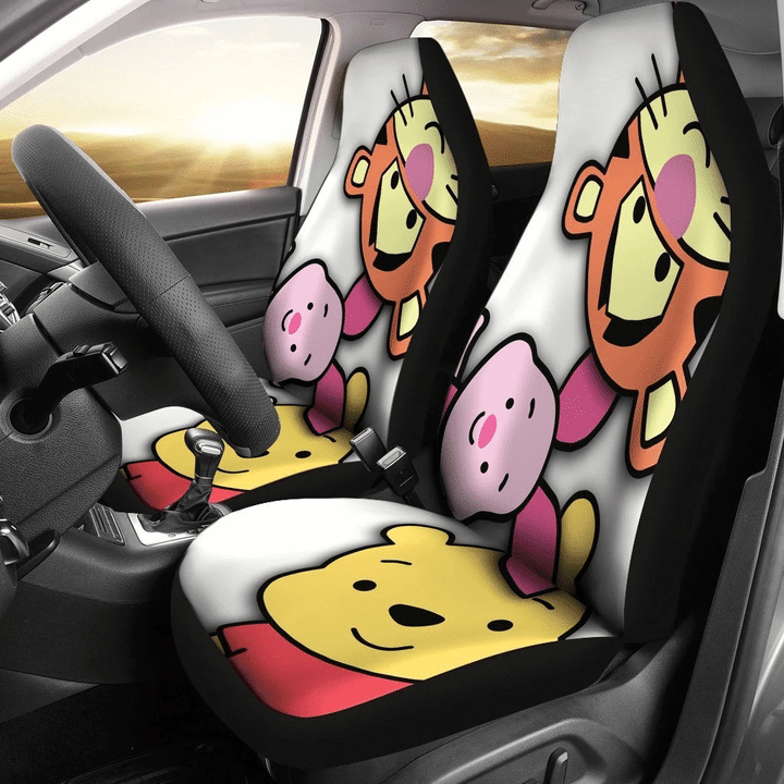 Pooh Cartoon Bear Animal Cute Car Seat Covers 6
