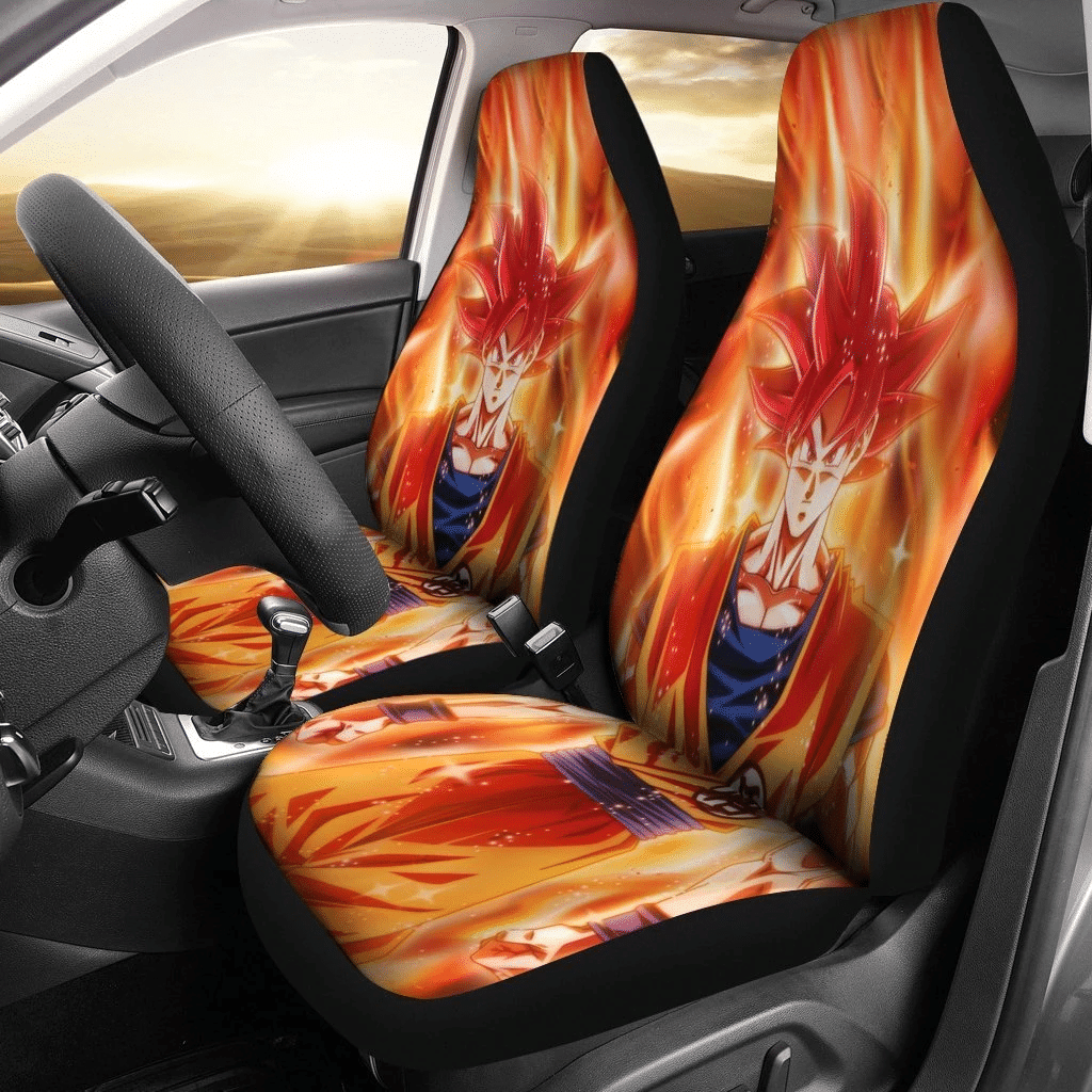 Goku Super Saiyan God Dragon Ball Car Seat Covers