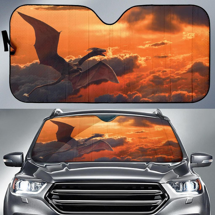 Flying Dragon Sunset Clouds Auto Sun Shades