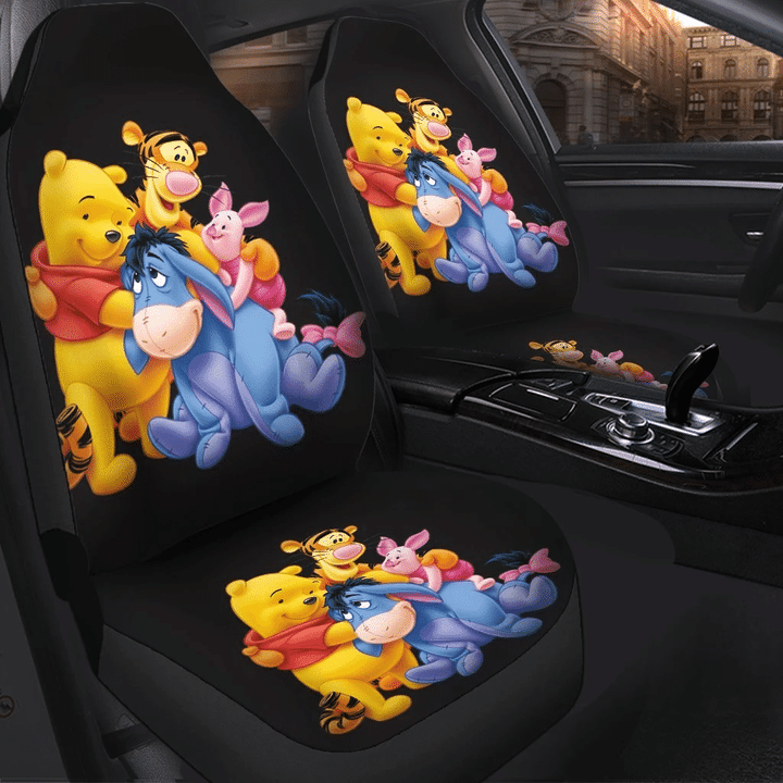 Pooh And Friends Cartoon Car Seat Covers