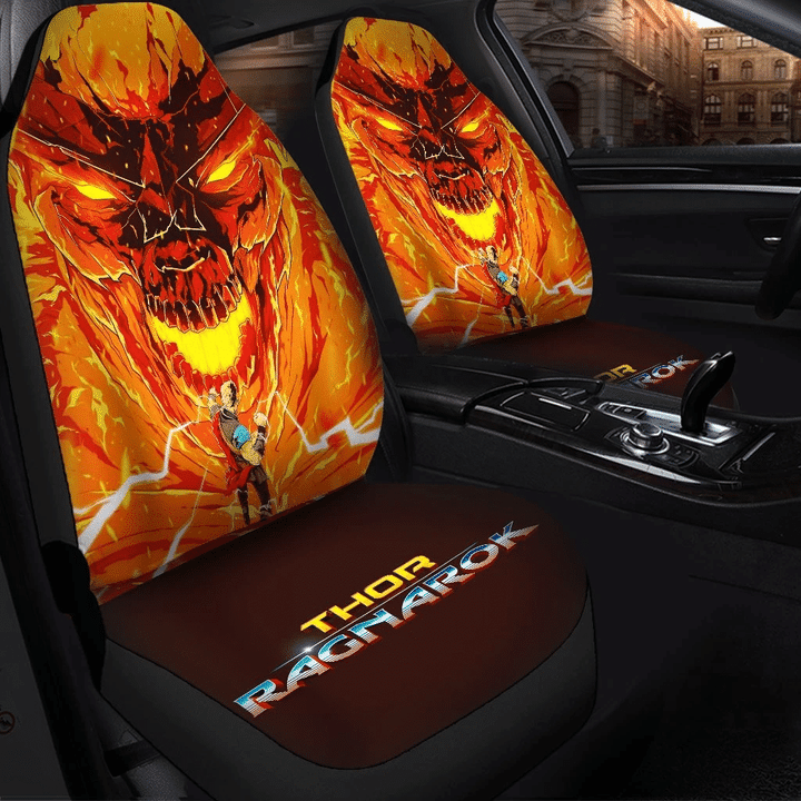 Thor Vs Sultur Mavel Avengers Car Seat Covers