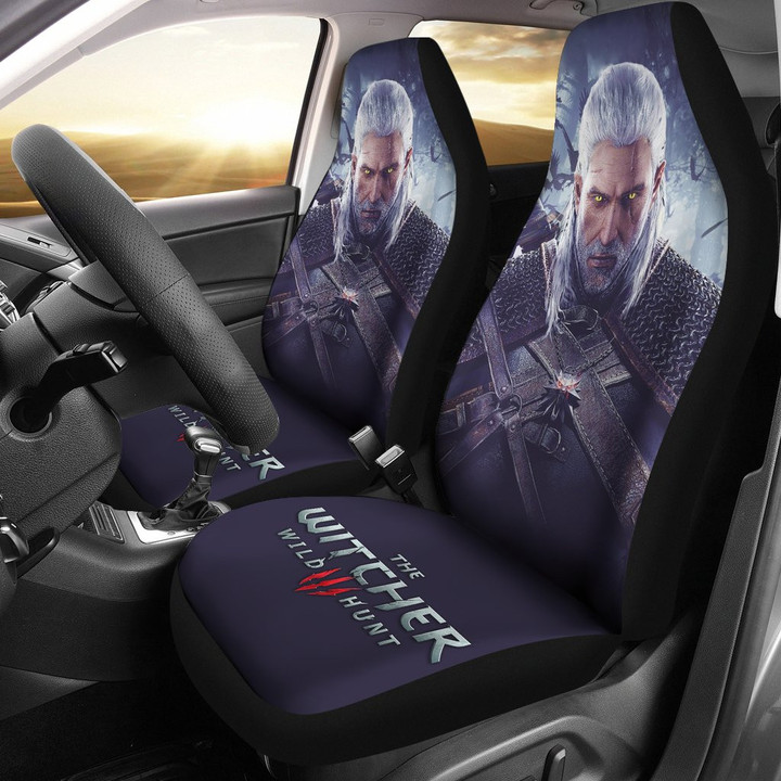 Geralt The Witcher 3: Wild Hunt Gaming 3D Car Seat Covers H1229