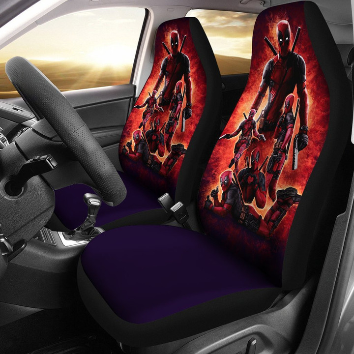 Deadpool Reaction Xmen Car Seat Covers