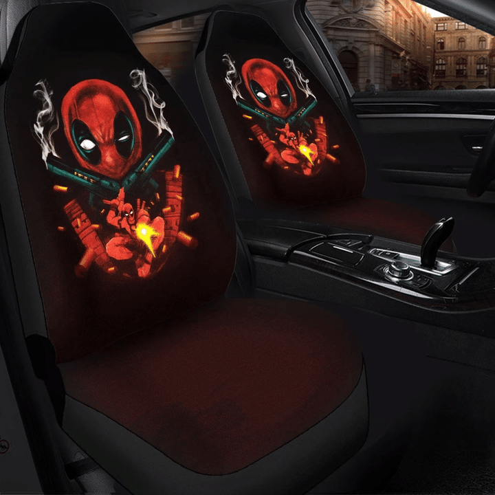 Deadpool Gun Car Seat Covers
