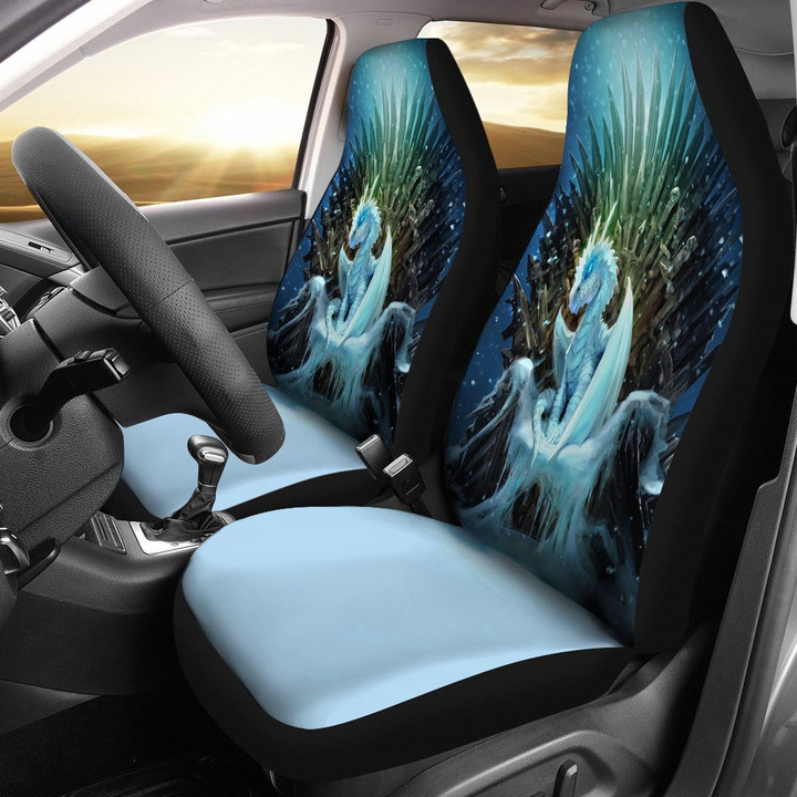 Ice White Walker Dragon Game Of Thrones Car Seat Covers