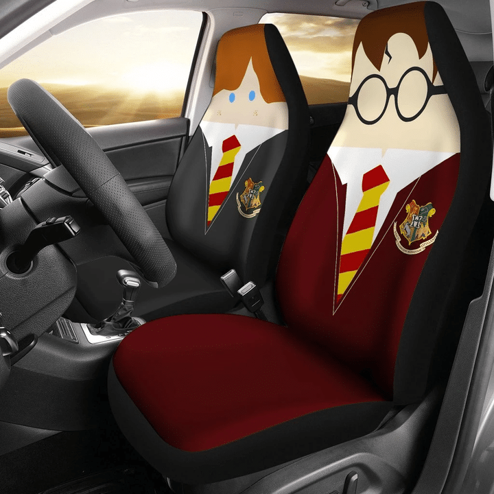 Harry Potter Art Custom Cartoon Car Seat Covers 191119 (Set Of 2) / Universal Fit