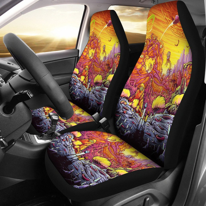 Rick And Morty Car Seat Covers