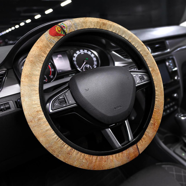 Valentine Steering Wheel Cover - Horror Two Half Hearts Combine Together Steering Wheel Cover
