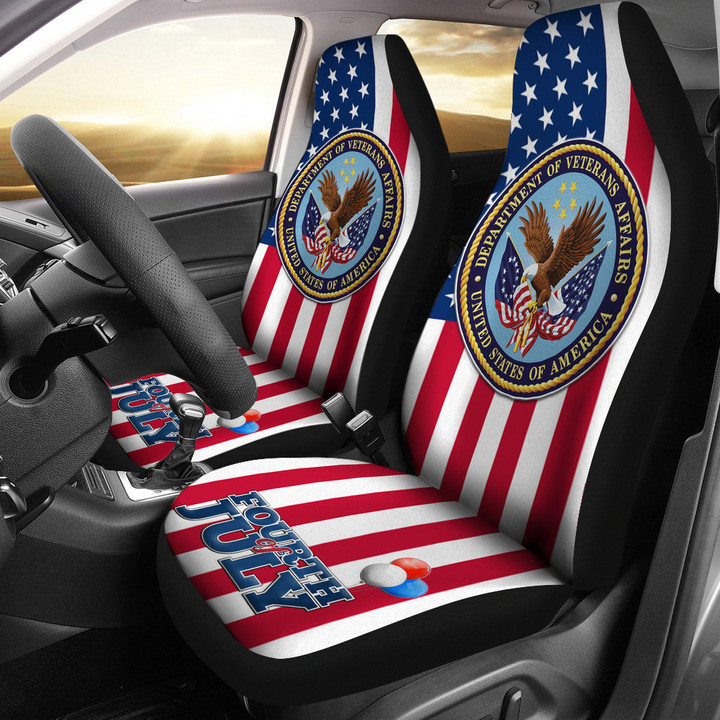 US Independence Day Bald Eagle Veteran Affairs Fourth Of July Car Seat Covers