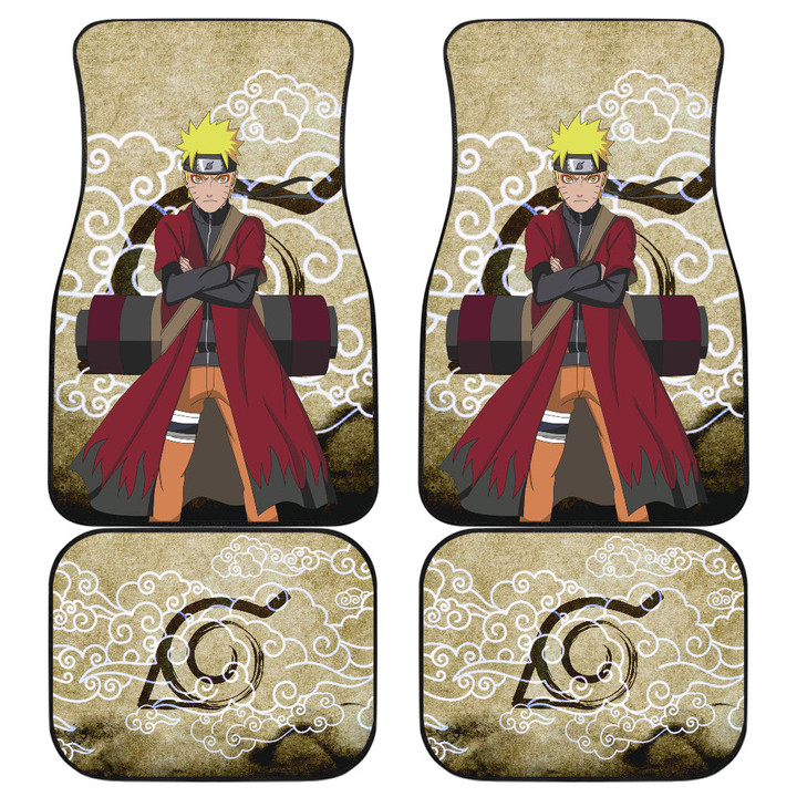 Naruto Anime Naruto Sage Mode Cloud Pattern Ancient Theme Car Floor Mats