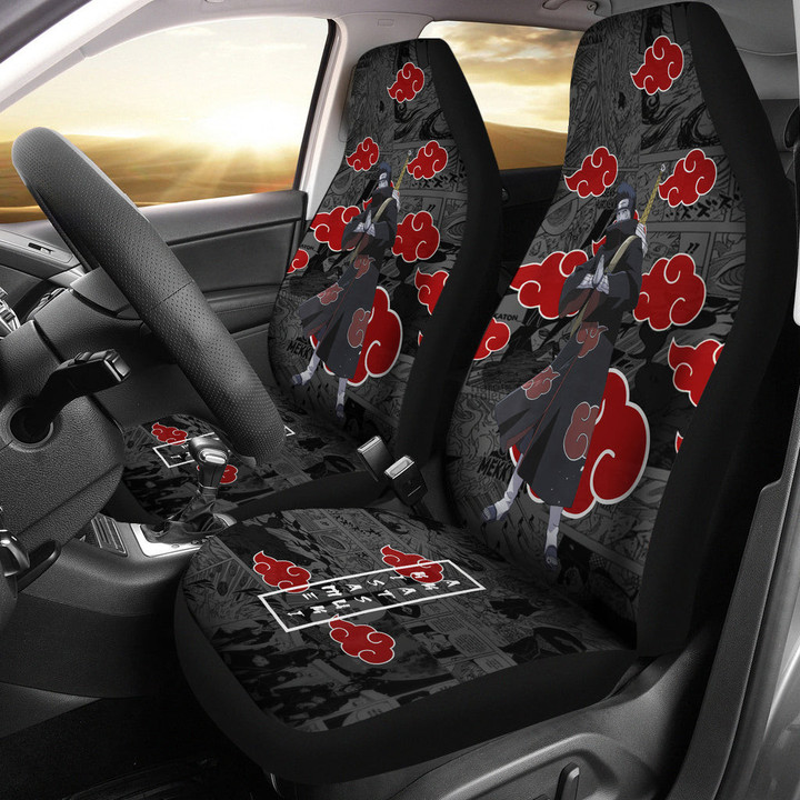 Kisame Akatsuki Naruto Car Seat Covers Anime Car Accessories Custom For Fans NA022502