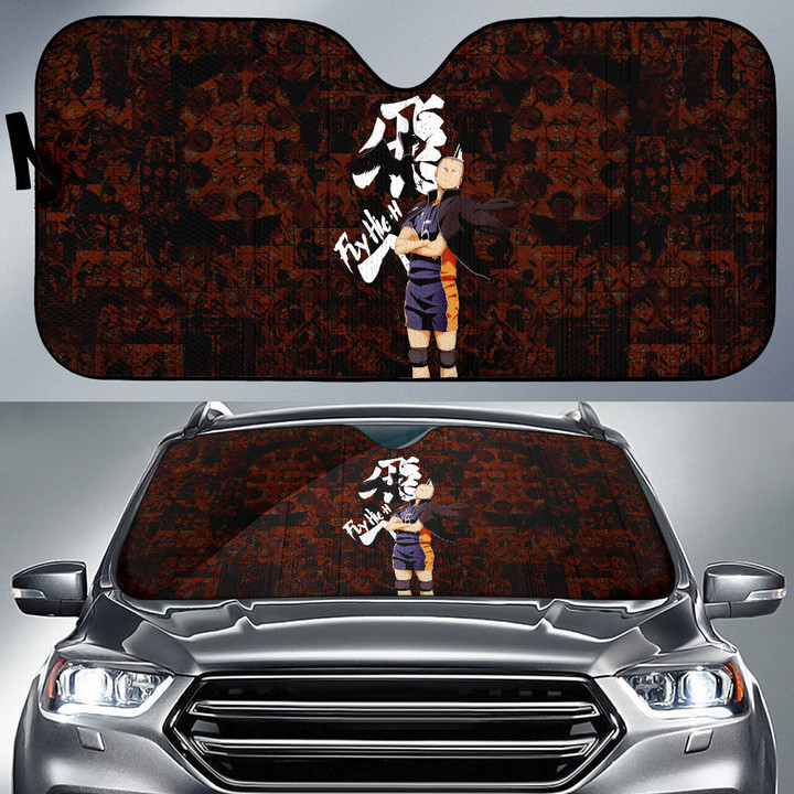 Ryunosuke Tanaka Haikyuu Car Sun Shade Anime Car Accessories Custom For Fans NA041804
