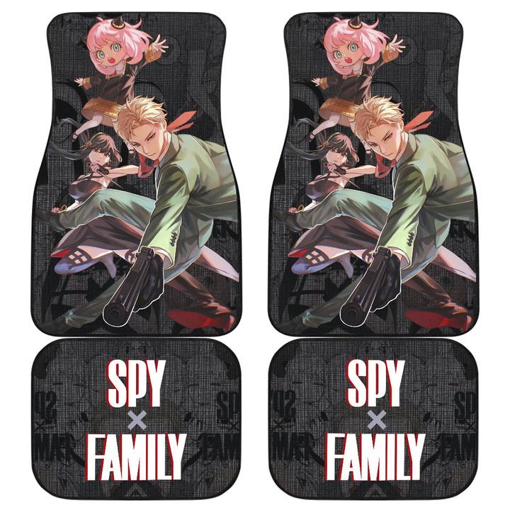 Loid Yor And Anya Forger Spy x Family Car Floor Mats Anime Car Accessories Custom For Fans NA050902