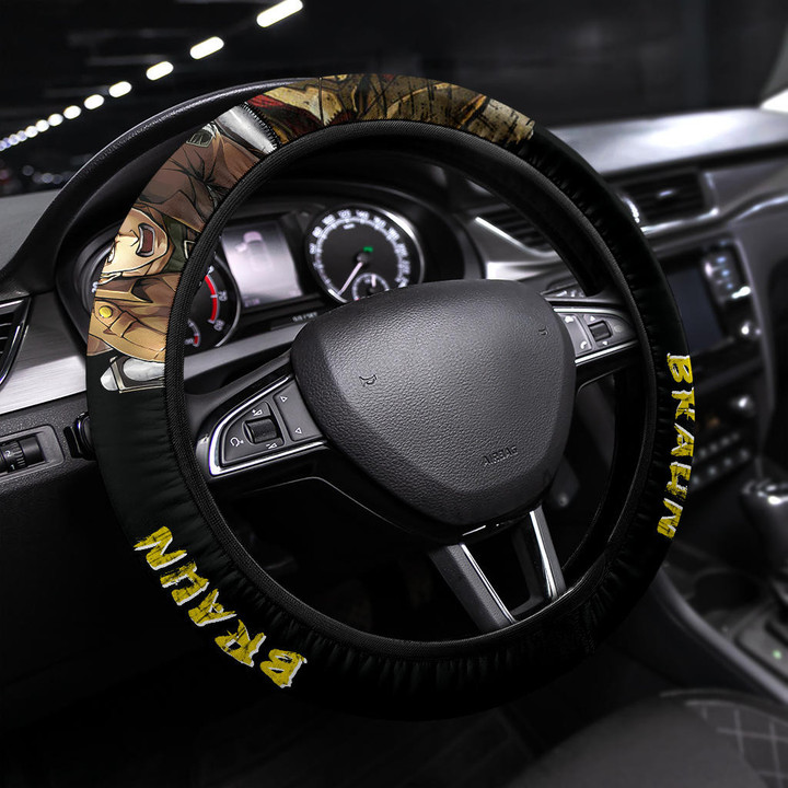 Reiner Braun Attack On Titan Steering Wheel Cover Anime Car Accessories Custom For Fans AA22072103