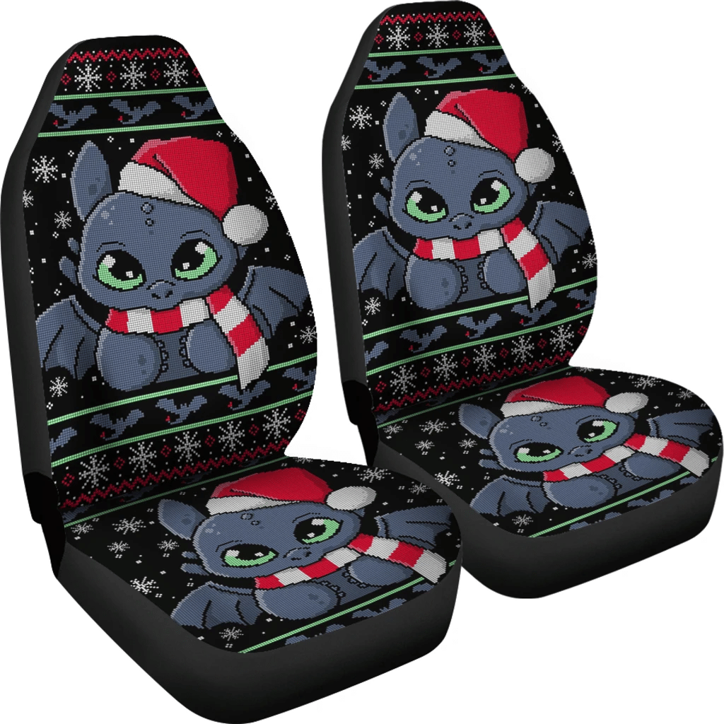 Toothless Christmas Fan Art Car Seat Cover H082320