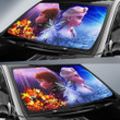 Frozen Queen Sisters Car Sun Shades Cartoon Fan Gift T042022