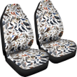 Bird Patterns White Animal Car Seat Covers Amazing Gift Ideas T031420