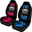 Pug Mom and Dad Car Seat Covers Amazing Gift Ideas T031320