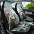 Snow Forest Wolf Car Seat Covers Amazing Gift Ideas T0222