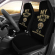 My Better Half is a Golden Retriever Car Seat Covers T040820