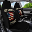 Arkansas Strong State Flag USA Car Seat Covers T032022