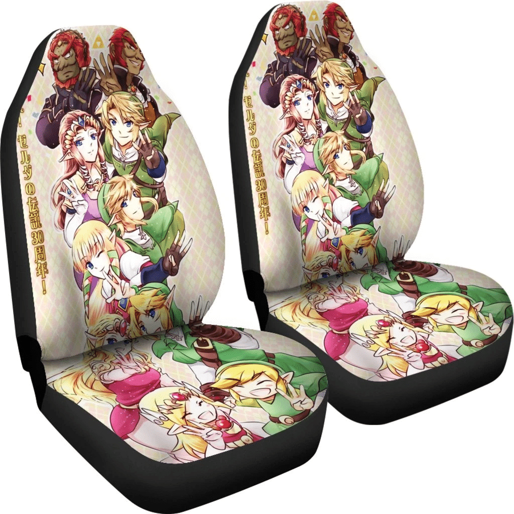 Link And Zelda Game Nintendo Car Seat Covers 2