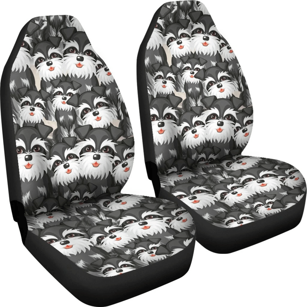 Schnauzer Dogs Shades Art Car Seat Covers 191130