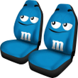 M&m Blue Chocolate Car Seat Covers