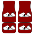 Snoopy Sleeping In Red Theme Car Floor Mats 191120