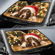 Christmas New Year Cute Dog Auto Sun Shades 1