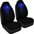 Jesus Blue Cross Car Seat Covers