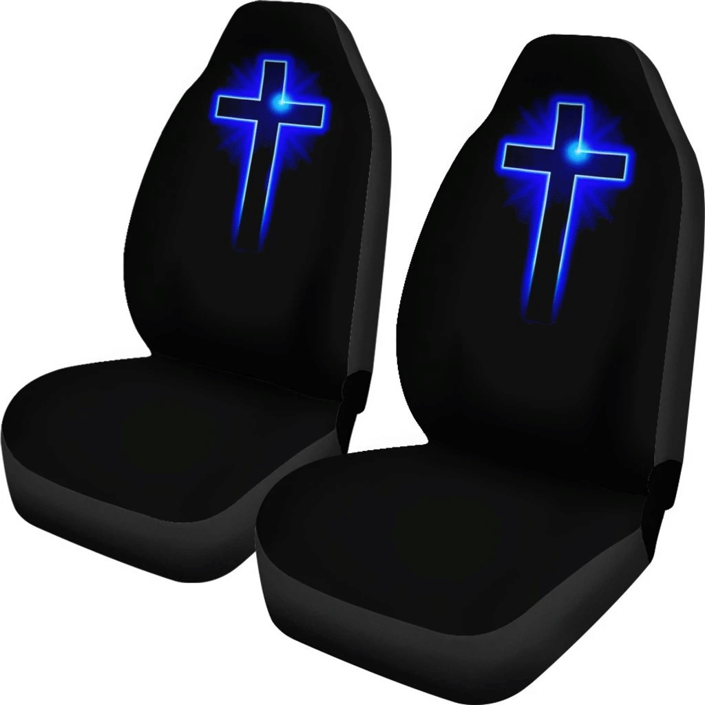 Jesus Blue Cross Car Seat Covers