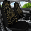Buddha Black & Yellow Car Seat Covers 191123