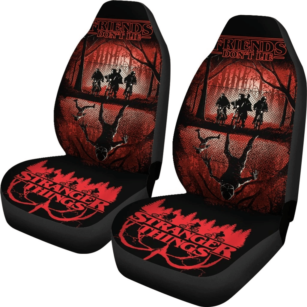 Stranger Things Friend Dont Lie Car Seat Covers