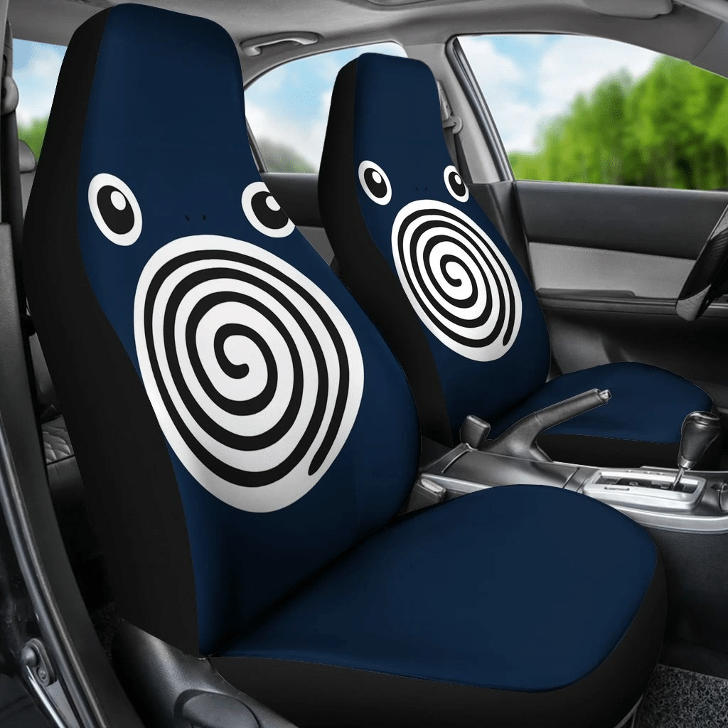 Poliwhirl Pokemon Car Seat Covers