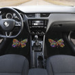 Buffterfly Colorfull In Black Theme Car Floor Mats 191021
