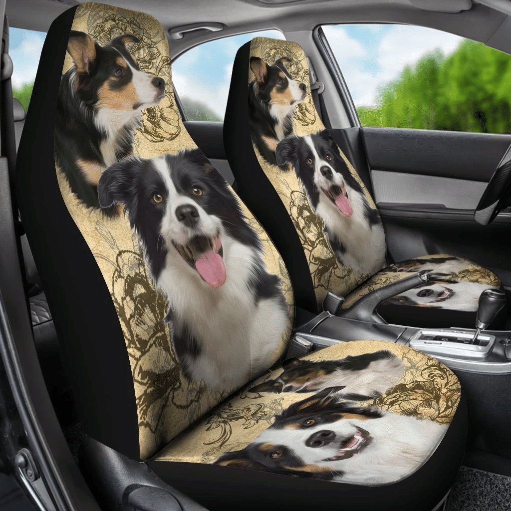 Border Collie Dogs Pets Animals Car Seat Covers 191121