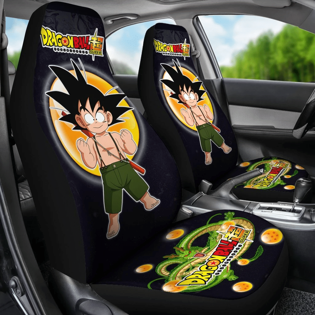 Goku Fighting Shenron Dragon Ball Anime Car Seat Covers 3 191203