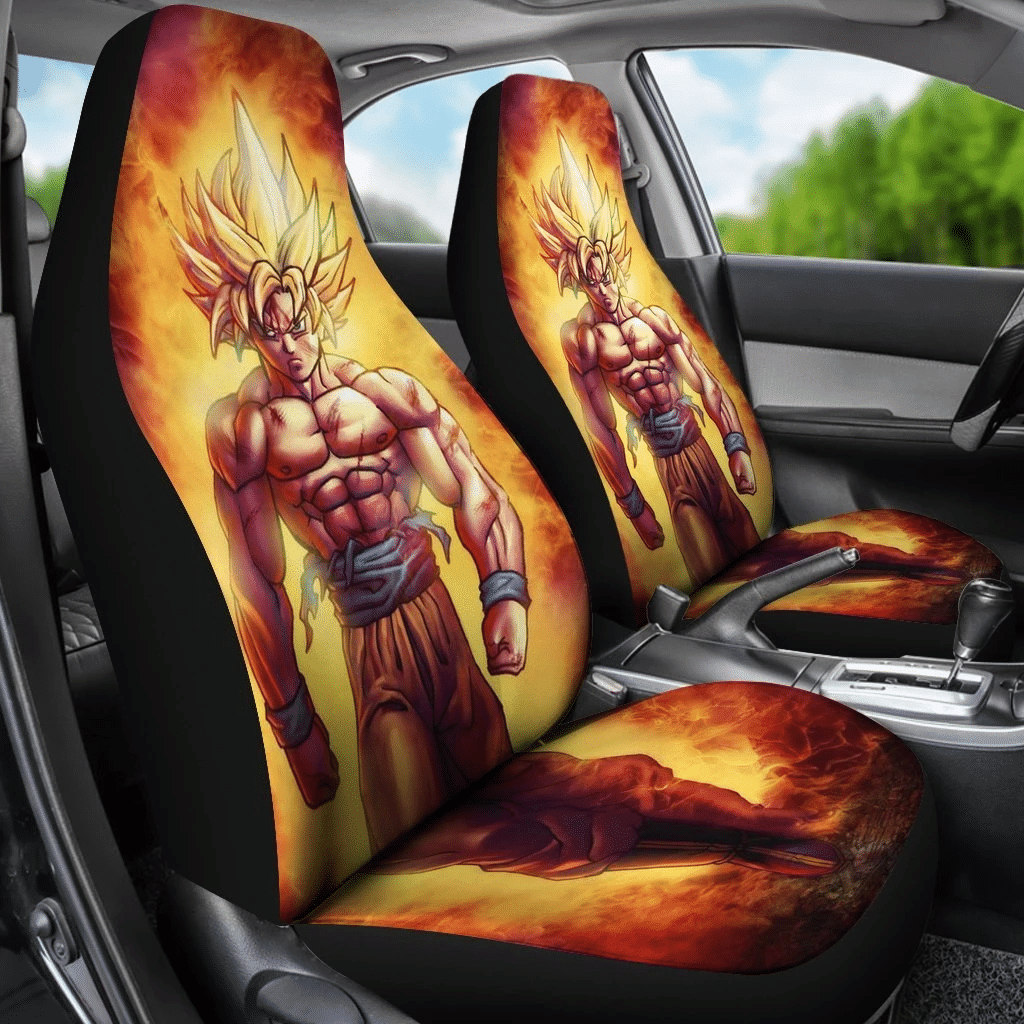 Goku Super Saiyan Dragon Ball Car Seat Covers 4