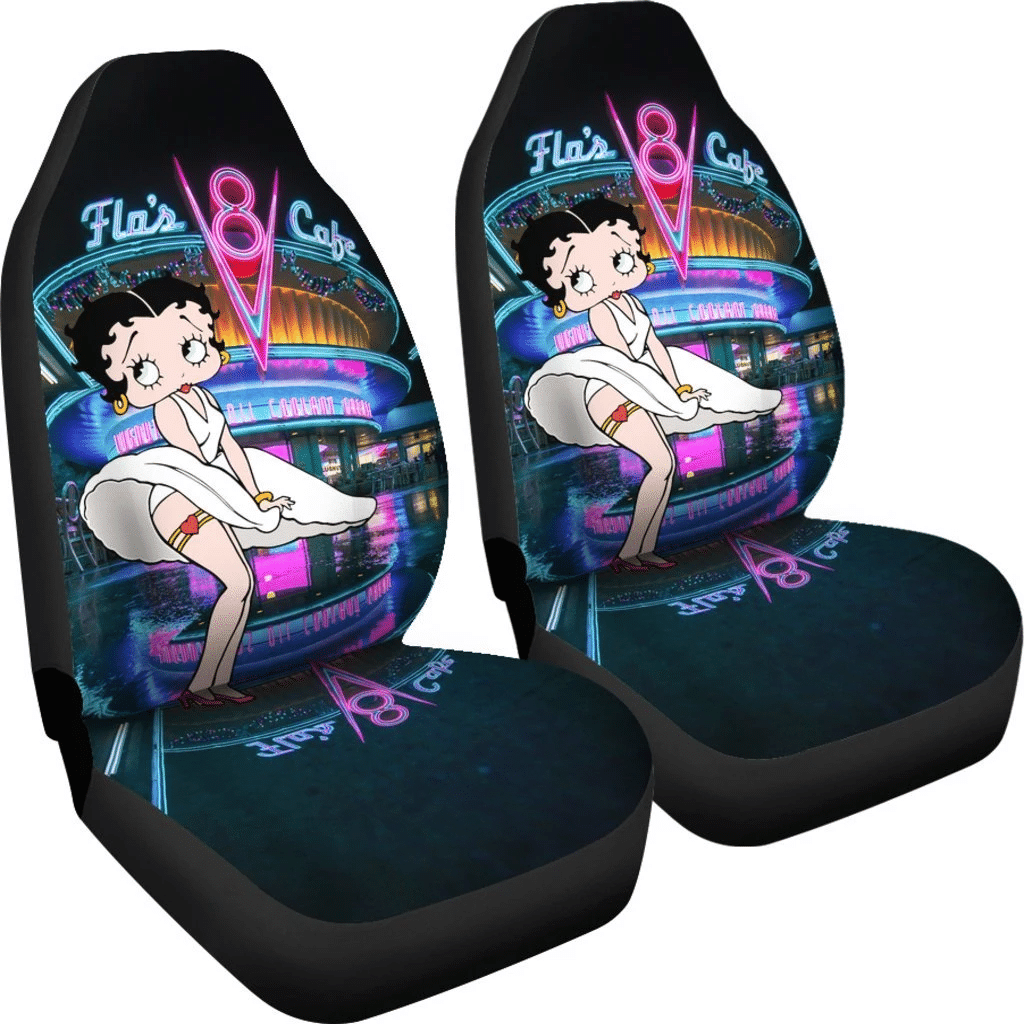 Betty Boop White Dress Car Seat Covers 191121