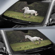 Nature White Unicorn Horse Auto Sun Shades