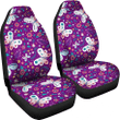 Butterfly Pattern In Purple Theme Car Seat Covers 191123